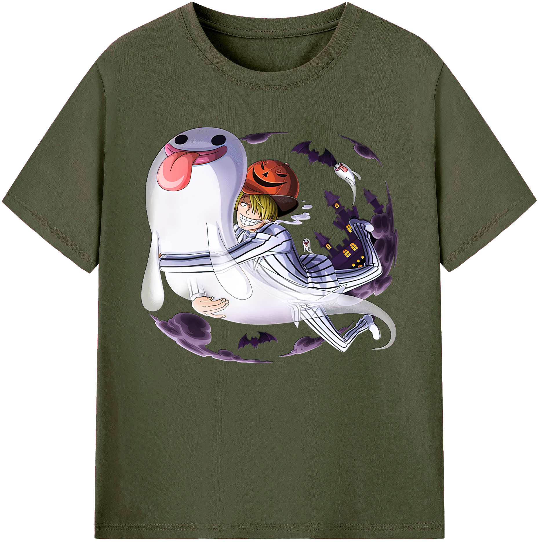 （画像用） ワンピース サンジ ONE PIECE Sanji 綿100％ メンズ半袖Tシャツ｜肌触りやわらか＆通気性